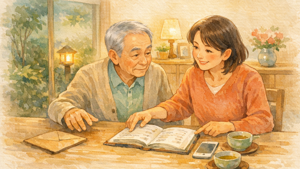 親のスマホに届く怪しいSMSを一緒に確認する方法 文中画像1(16:9・文字なし)