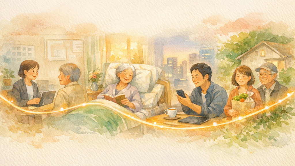 遠方の一人暮らしの親が入院したとき｜通えない日を誰に頼むか 文中画像2(16:9・文字なし)